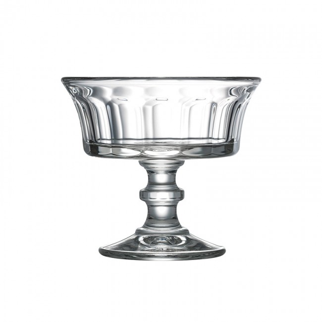 Coupe à glace 22cl empilable en verre pressé - Lot de 6 - Champagne - La Rochère