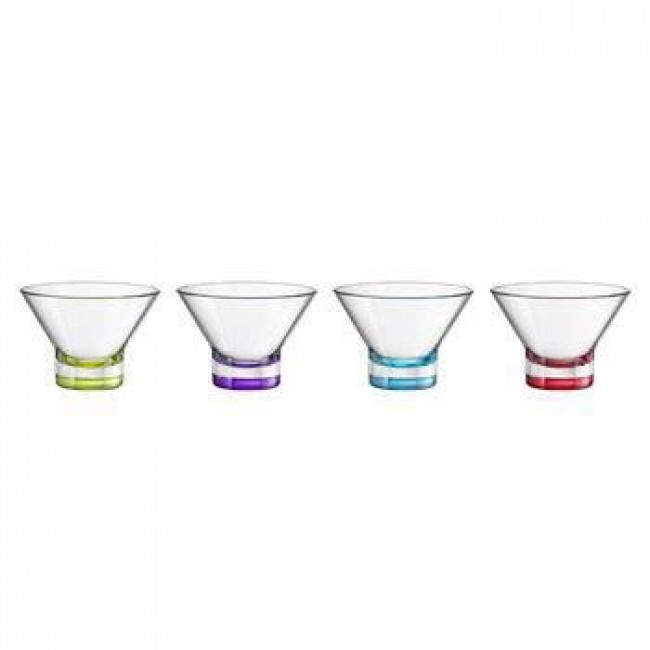 Coupe à glace en verre transparent et multicolore 37.5 cl - Ypsilon - Bormioli Rocco