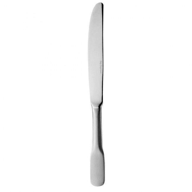 Couteau à dessert, manche orfèvre, lame unie en inox 18/0 de 3mm finition satinée - Lot de 6 - Vieux Paris - Guy Degrenne