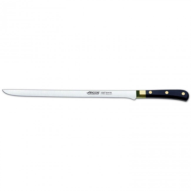 Couteau à jambon noir - lame flexible 30cm - Regia - Arcos