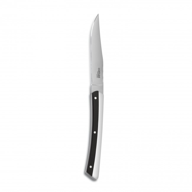 Couteau à steak inox 22.5 cm manche orné noir - K2 Noir - Comas