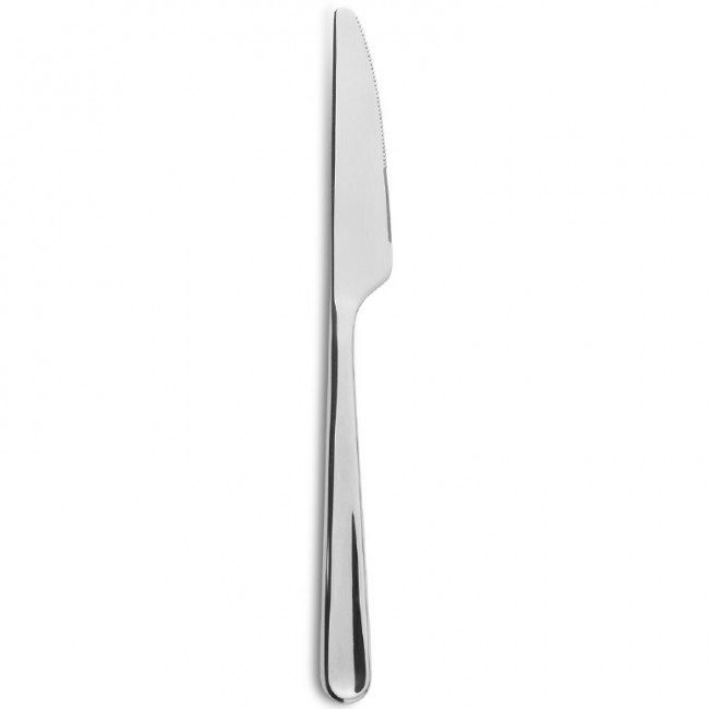 Couteau à steak inox finition miroir 23,3cm - Lot de 12 - London - Comas