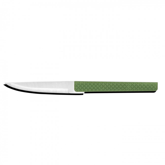 Couteau à steak k8 manche vert 22.6 cm - Brown Willow - Comas
