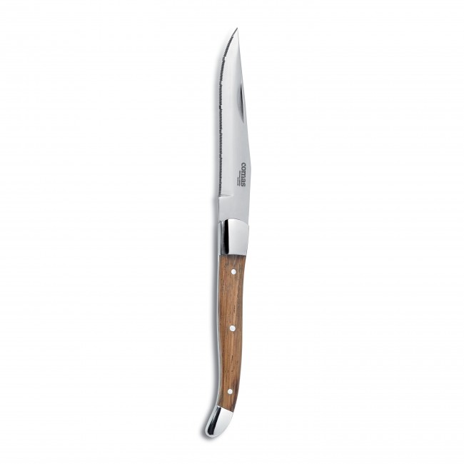 Couteau à steak manche marron 23 cm - Alps - Comas