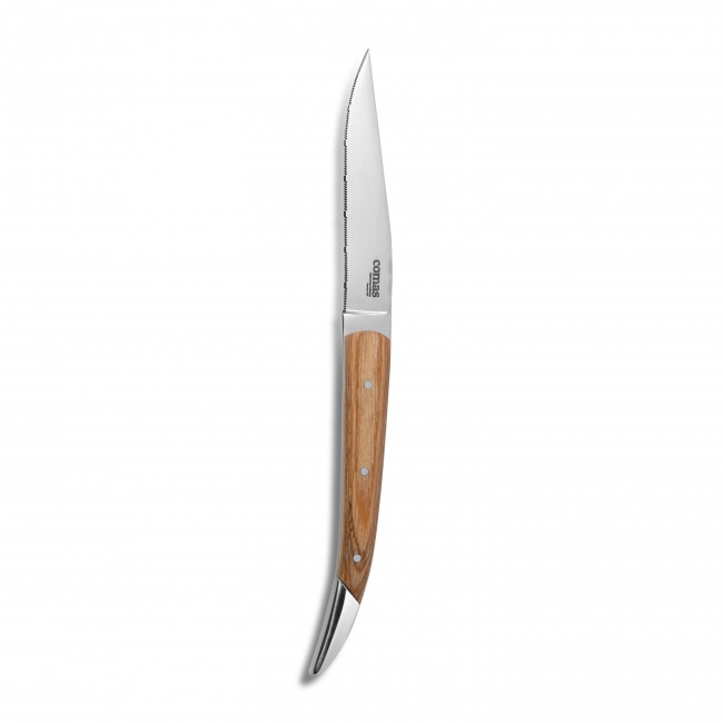 Couteau à steak manche marron 23 cm - Nicolas - Comas