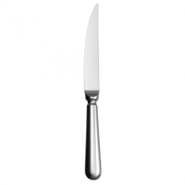 Couteau à steak monocoque, manche orfèvre, lame scie en inox 18/10 de 3,5mm finition miroir - Lot de 6 - Blois Beau Manoir - Guy Degrenne