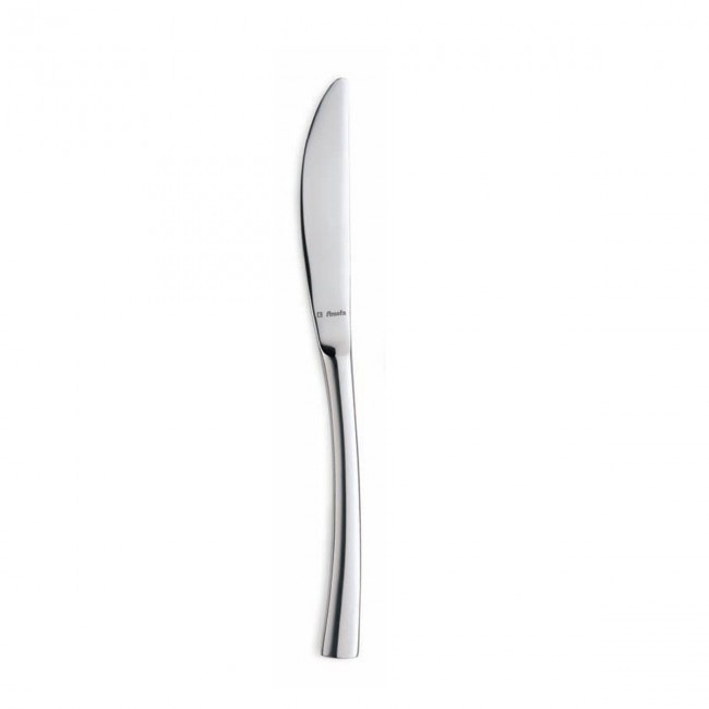 Couteau de table monobloc inox 18/10 de 3,5mm finition miroir - Lot de 6 - Aurora - Amefa