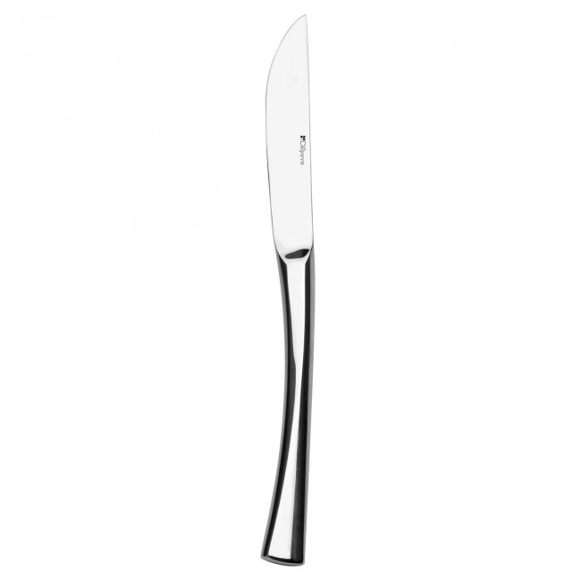 Couteau de table inox 18/10 6mm finition miroir - Lame scie - Serenity - Guy Degrenne