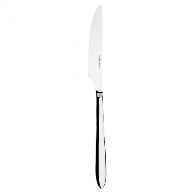 Couteau de table, manche plat, lame scie en inox 18/10 de 2,5mm finition miroir - Norway - Guy Degrenne