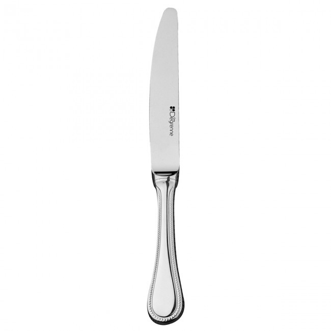 Couteau de table monocoque manche orfèvre lame scie inox 18/10 - Lot de 6 - Milady - Guy Degrenne