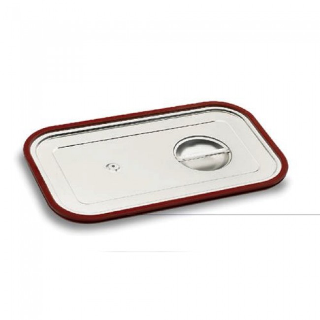 Couvercle GN 2/3 en inox 18/10 avec joint en silicone 35.4 x 32.5cm - Gastronorme - AZ Boutique
