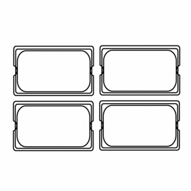 Couvercle GN 1/4 en polycarbonate pour référence 202.15 26,5X16,2cm - Gastronorme - AZ Boutique
