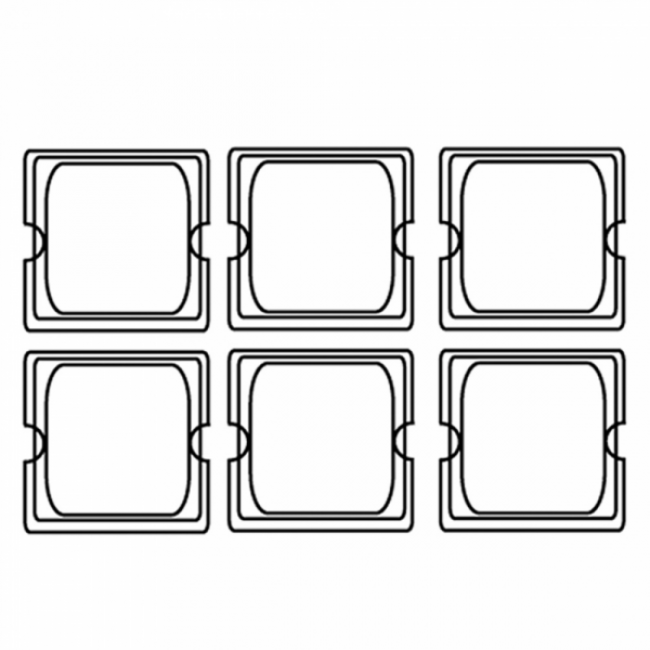 Couvercle GN 1/6 en polycarbonate pour référence 202.29 17,6X16,2cm - Gastronorme - AZ Boutique
