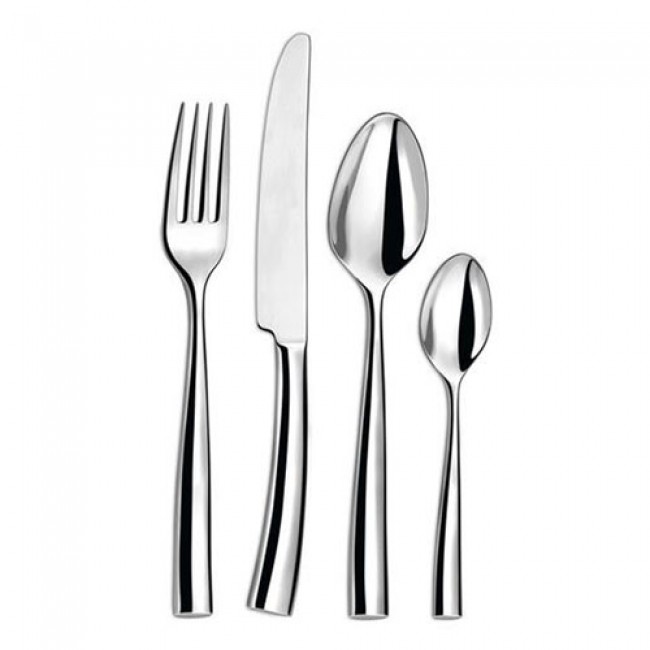 Ménagère 18 pièces en inox forgé 18/10 8mm - Silhouette Miroir - Couzon
