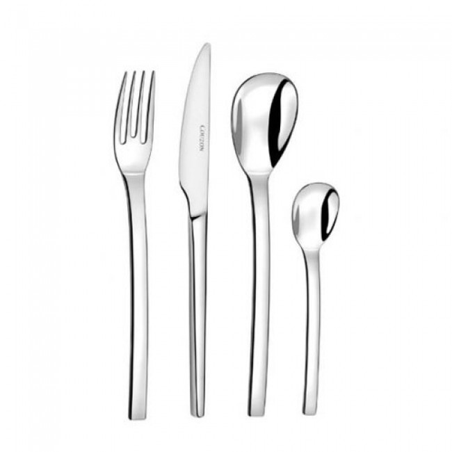 Cuillère à dessert inox 18/10 2,5mm finition miroir - Lot de 6 - Pix'elle - Couzon