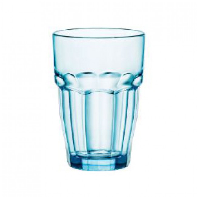 Gobelet forme haute teinté bleu 37cl - Lot de 6 - Rock Bar - Bormioli Rocco