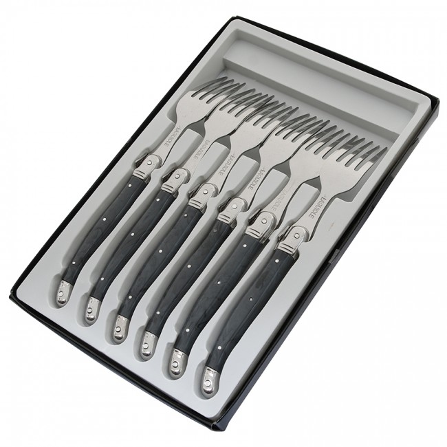 Fourchette de table postiche gris en inox - Laguiole - Pradel Excellence