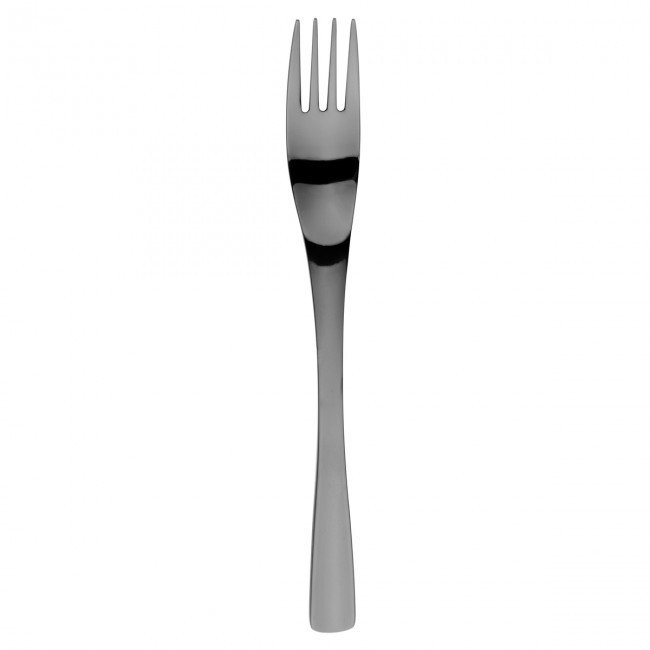 Fourchette à dessert - fourchette gourmande inox noir 18/10 - Lot de 6 - XY Black Miroir - Guy Degrenne