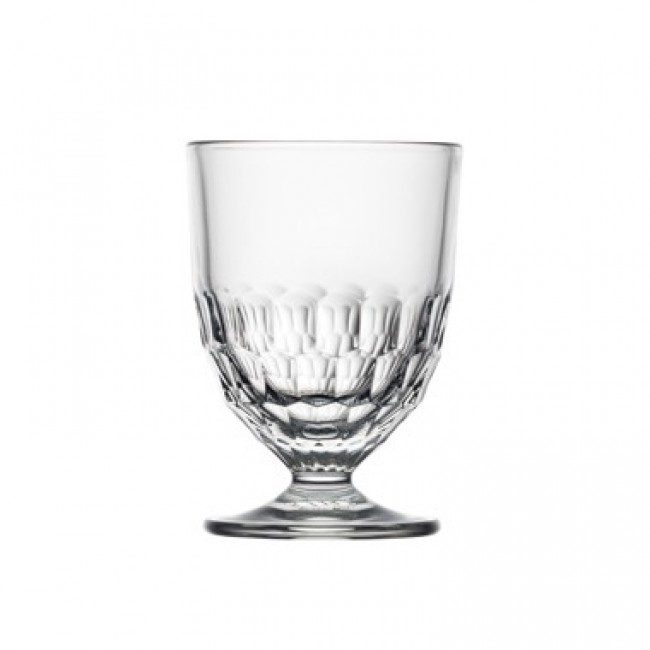 Gobelet forme basse à pied en verre pressé 21.7cl - Artois - La Rochère