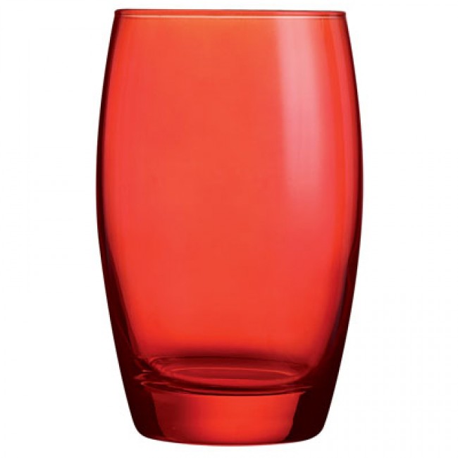 Gobelet forme haute - verre à eau 35cl rouge studio - Salto - Arcoroc
