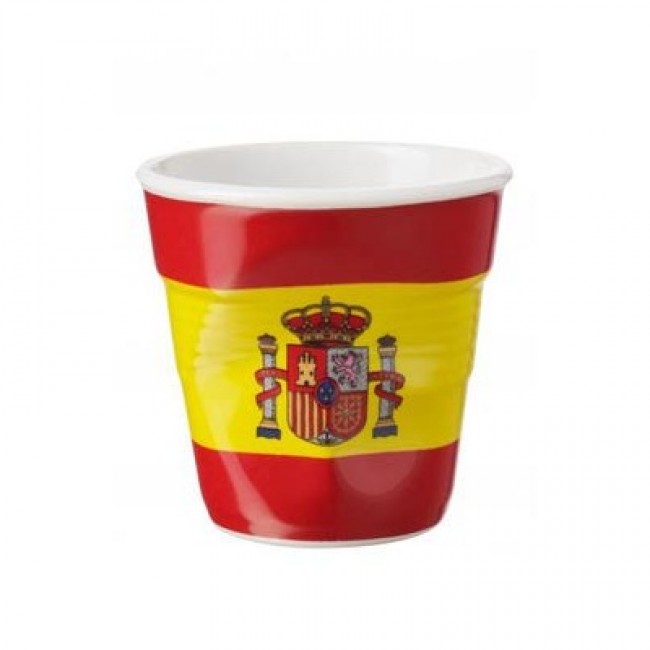 Tasse espresso Froissé 8 cl en porcelaine - Couleur Taupe - Art de la table