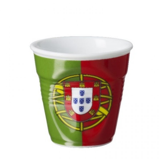 Gobelet froissé drapeau portugais / Portugal - Tasse expresso 8 cl - Gobelets Froissés - Revol
