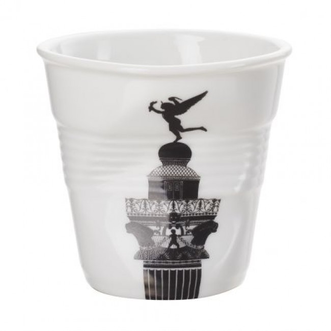 Gobelet froissé - espresso 8 cl porcelaine ''Bastille'' -  Revol