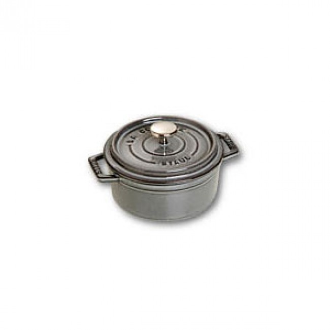 Cocotte en fonte ronde 12 cm gris graphite - Fondamentales - Staub