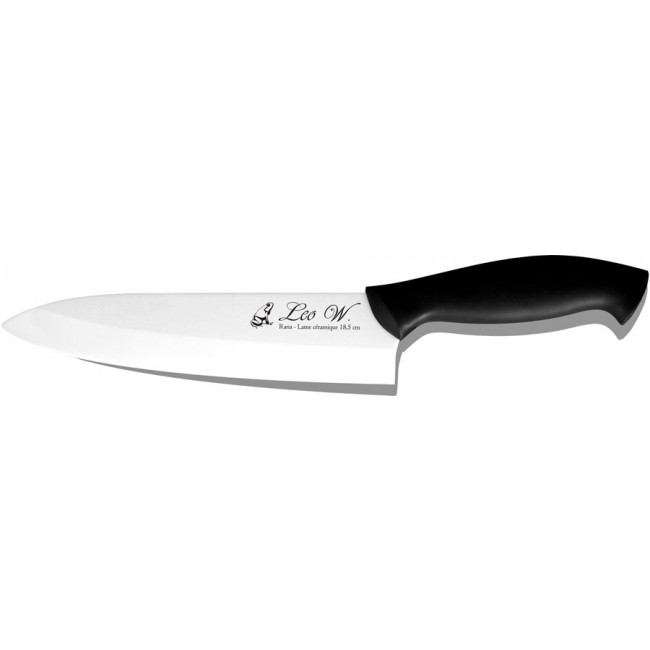 Couteau de cuisine Rana «Chef» 18,5cm Leo W en céramique haute qualité