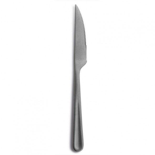 Couteau à steak inox finition miroir 23,3cm - Lot de 12 - London Vintage - Comas