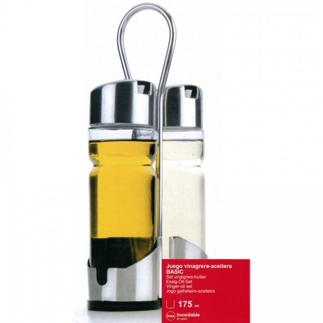 Ménagère 2 pièces huile et vinaigre - Basic - Lacor