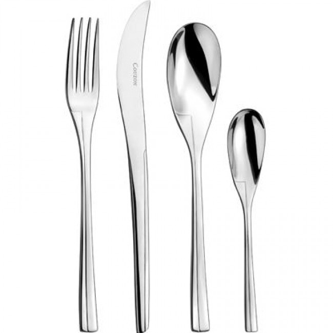 Ménagère 84 pièces inox 18/10 4mm finition miroir - Persane - Couzon