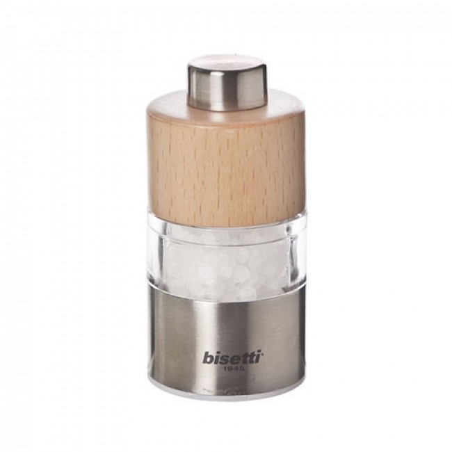 Mini moulin à sel 6,5cm en bois naturel - Orta - Bisetti
