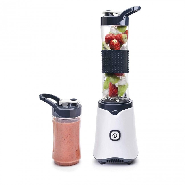 Mixeur blender électrique personnel blanc 600 ml - 350 W - Mix & Go - Lacor