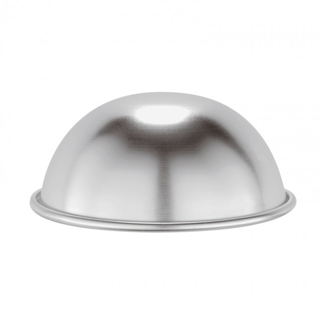 Moule à zuccotto Ø16cm en aluminium - Moule demi-sphère - Paderno