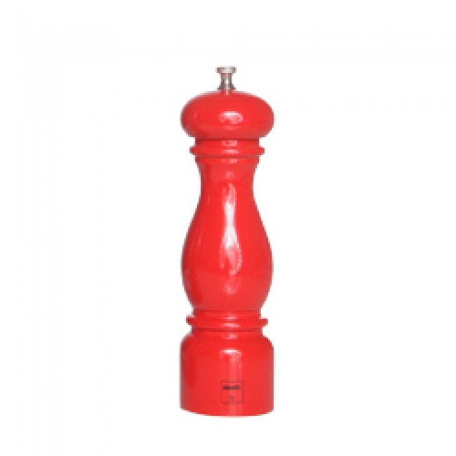 Moulin à poivre 22cm en bois laqué rouge - Torino - Bisetti