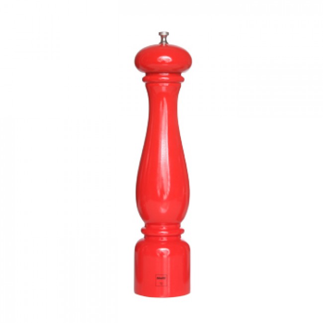Moulin à poivre 32cm en bois laqué rouge - Torino - Bisetti