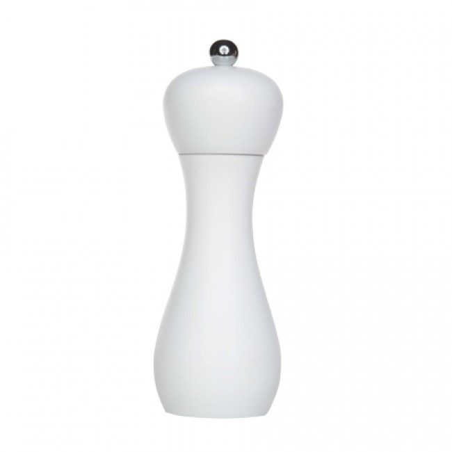Moulin à sel 18cm en plastique blanc - Rimini - Bisetti
