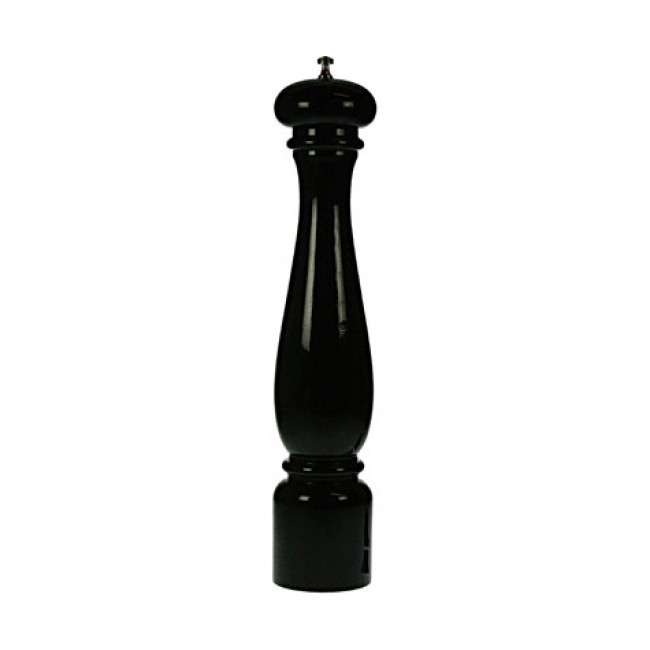 Moulin à sel 22cm en bois laqué noir - Torino - Bisetti
