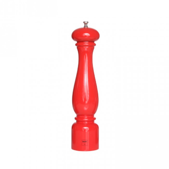 Moulin à sel 32cm en bois laqué rouge - Torino - Bisetti