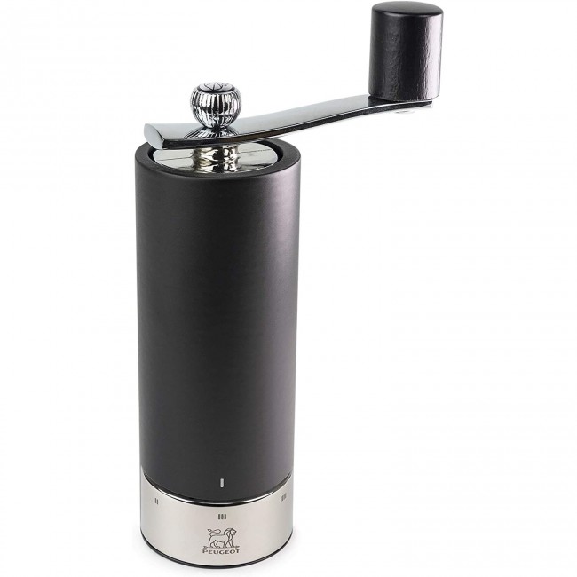 Moulin à poivre à manivelle u'Select noir 18cm en bois & inox - Isen - Peugeot