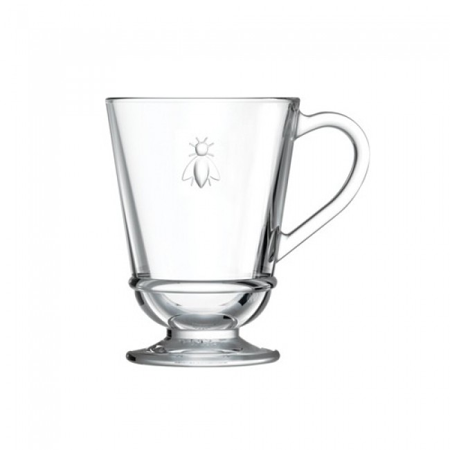 Mug à thé/café en verre pressé 27,5cl - Lot de 6 - Abeille - La Rochère