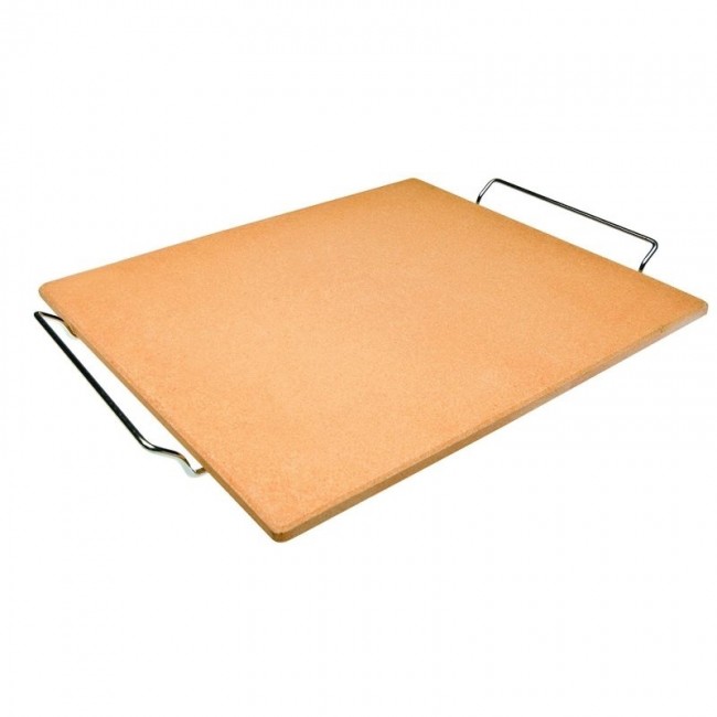 Pierre pour pizza 38 cm x 30 cm x 1 cm - Orange - Pizza - Ibili
