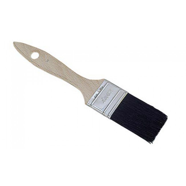 Pinceau pâtissier de 2cm - Manche en bois - Virole inox - Paderno