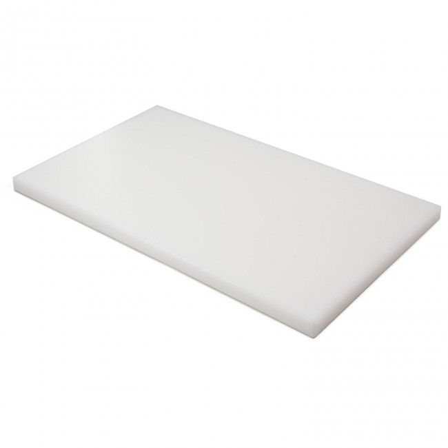 Planche à découper GN 1/1 blanche 53x32,5x2cm en polyéthylène - Lacor