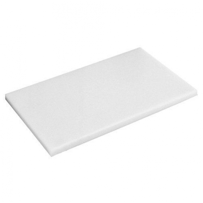 Planche à découper blanche 40x30x2cm en polyéthylène - Planche à découper - Paderno