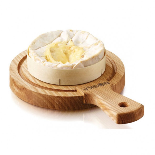 Planche à fromage ronde en bois de chêne Ø16,3 cm - size S - Life - Boska