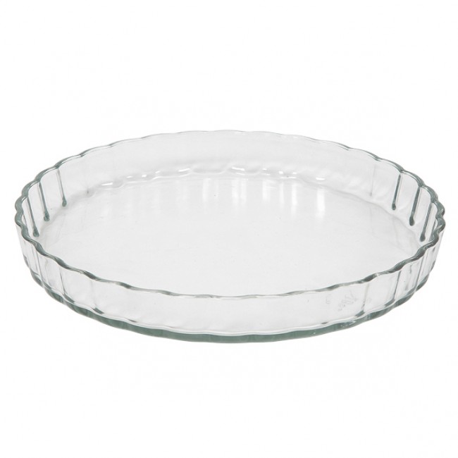 Plat à tarte rond en verre 27 x 3.5cm - 500°- Cosy & Trendy