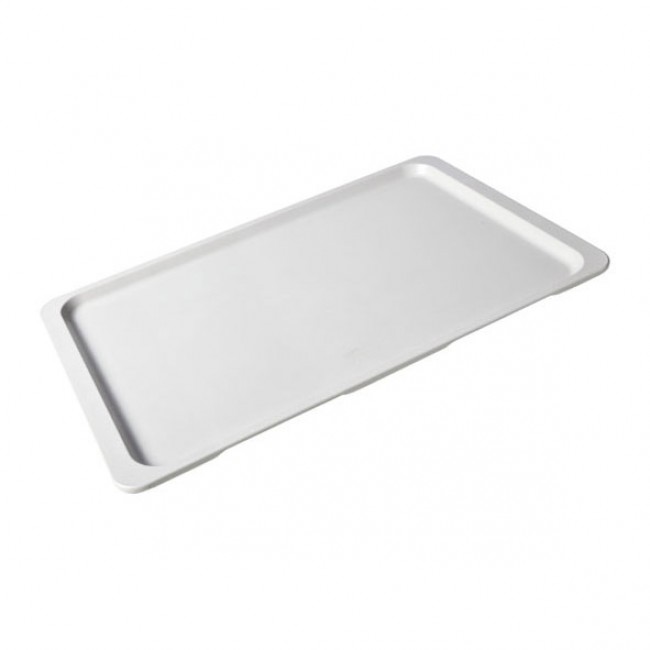 Plateau de service GN 1/1 en verre rectangulaire gris 53 x 32,5 cm - bar - plastibac