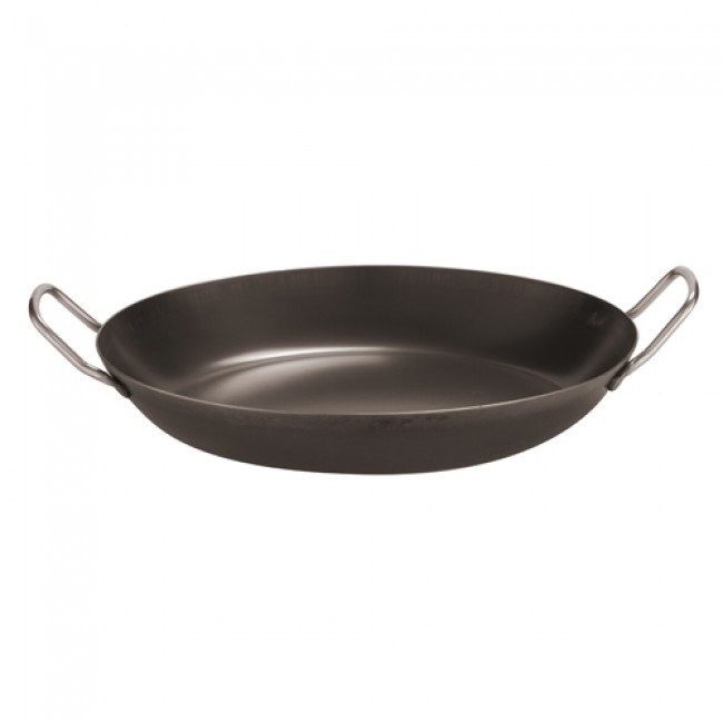 Poêle à paella en fer bleu 47cm - Poêle en tôle - Paderno